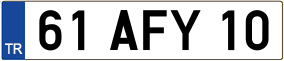 Trailer License Plate